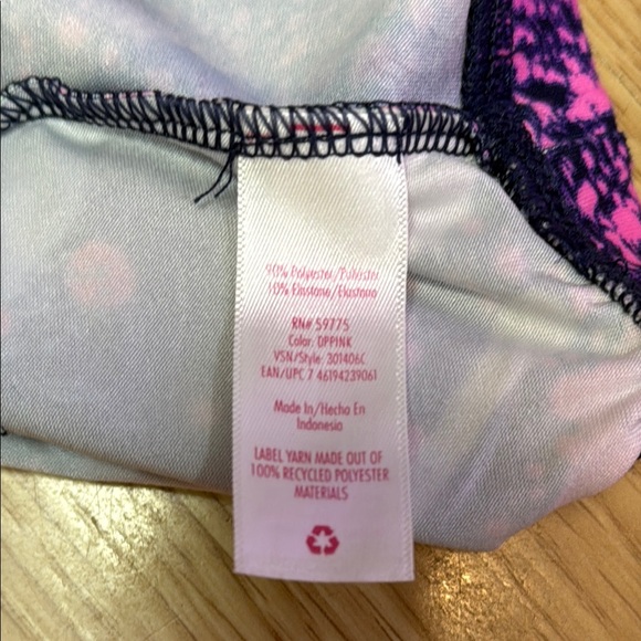 Justice Colorful Splatter Print Kids Sports Bra. Activewear Athleisure Athletic - Picture 4 of 6